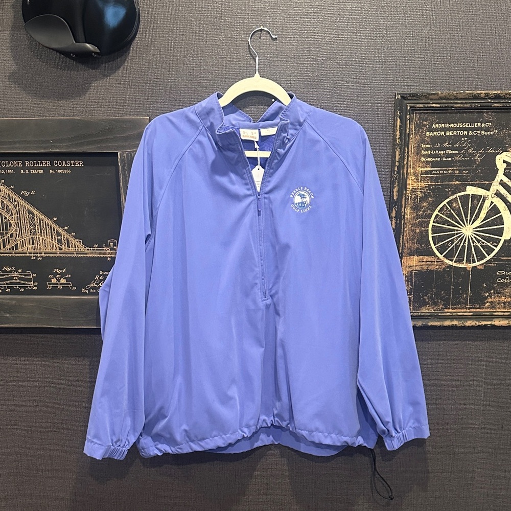 Pebble Beach Perwinkle Half-Zip Jacket XL